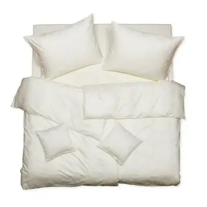 SCANquilt povlečení EXCLUSIVE TENCEL PLUS peříčka smetanová 140 x 200/70 x 90 cm