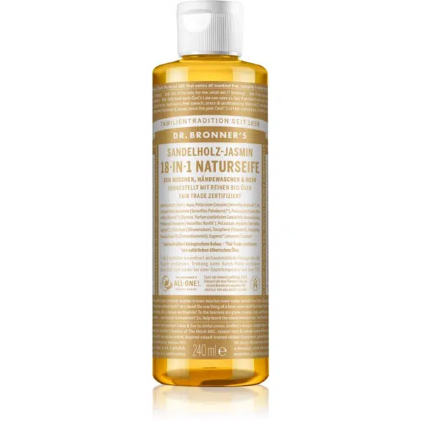 Dr. Bronner’s Sandalwood & Jasmine tekuté univerzální mýdlo 240 ml