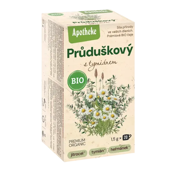 APOTHEKE BIO čaj průduškový s tymiánem 20 x 1.5 g