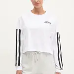 Bavlnené tričko s dlhým rukávom Dkny