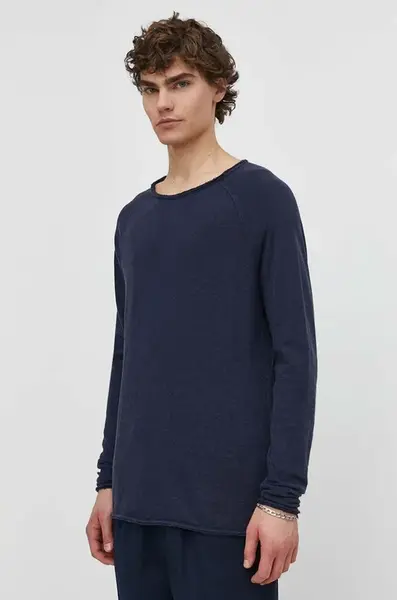 Bavlnené tričko s dlhým rukávom American Vintage T-SHIRT ML COL ROND