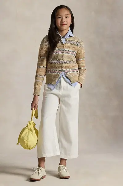 Detské ľanové nohavice Polo Ralph Lauren