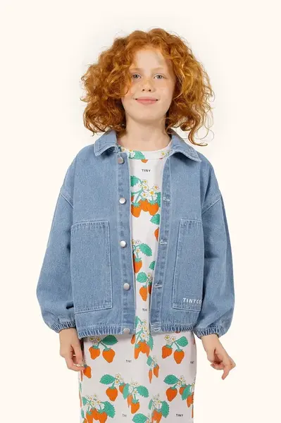 Detská rifľová bunda Tinycottons GRAPHIC DENIM JACKET