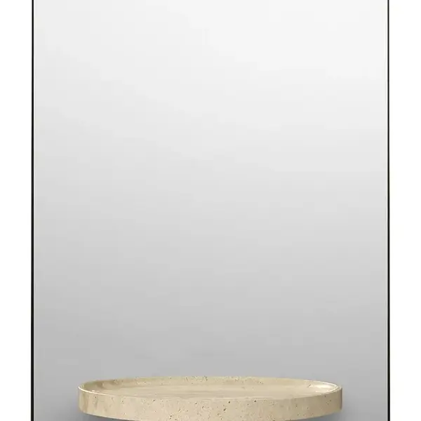 Nástenné zrkadlo s poličkou ferm LIVING Symmetry Mirror