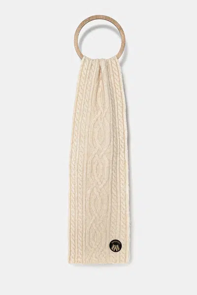 Šál s prímesou vlny Superdry béžová farba, jednofarebný, W9310079A-9VI