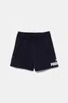 Detské krátke nohavice Puma ESS No. 1 Logo Shorts TR tmavomodrá farba, nastaviteľný pás 684935