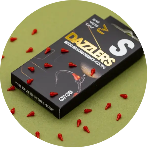 One more cast zarážky dazzlers blood red distance hook bead 30 ks - s