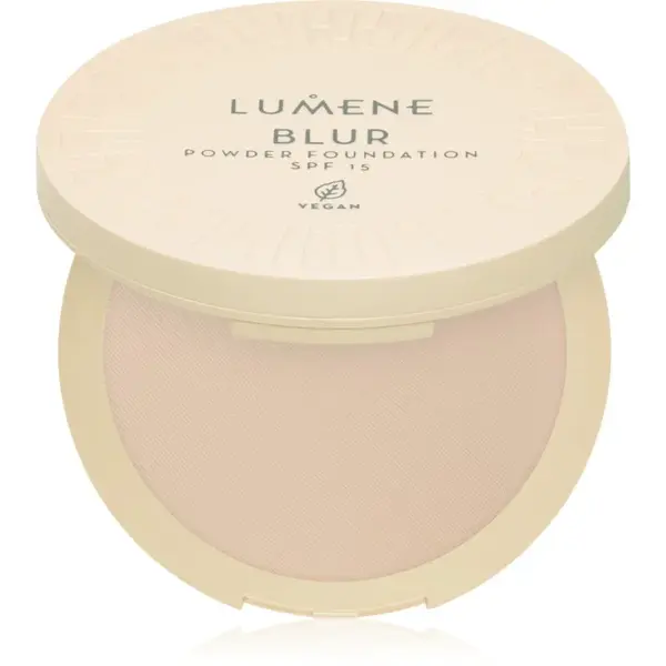 Lumene Blur kompaktní pudr a make-up 2 v 1 SPF 15 odstín No. 1 10 g