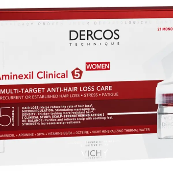 Vichy Multiúčelová kúra proti vypadávání vlasů pro ženy Dercos Aminexil 5 21 x 6 ml