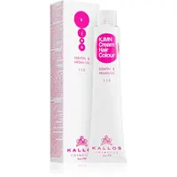 Kallos KJMN Professional Cream Hair Colour Keratin & Argan Oil barva na vlasy s keratinem a arganovým olejem odstín 8.0 Light Blond 100 ml
