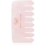 Crystallove Rose Quartz Comb masážní pomůcka na vlasy a tělo 1 ks