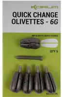 Korum rychlovýměnná zátěž quick change olivettes - 8 g