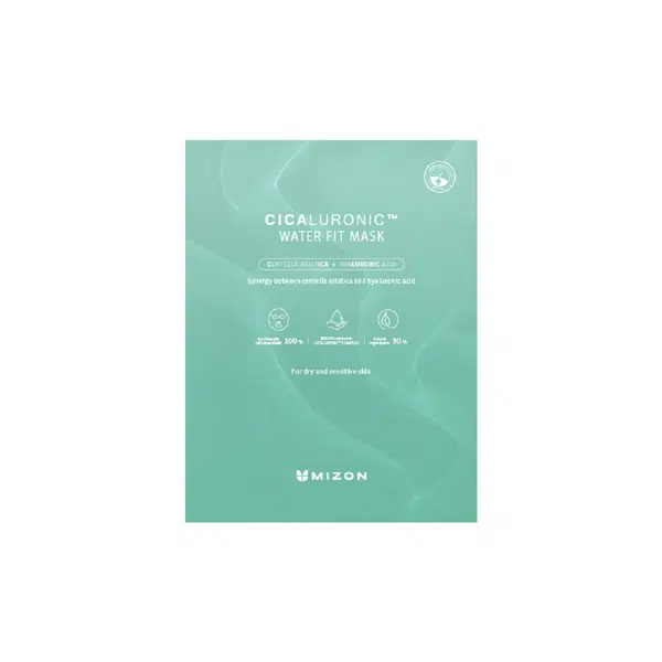 Mizon Hydratační pleťová maska s kyselinou hyaluronovou Cicaluronic (Water Fit Mask) 24 g