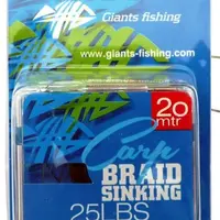 Giants fishing návazcová šňůrka carp braid sinking 20 m camou brown-nosnost 25 lb