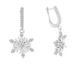 Beneto Krásné zimní náušnice ze stříbra AGUC2731