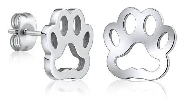 Silvego Ocelové náušnice Tlapky KMM86572
