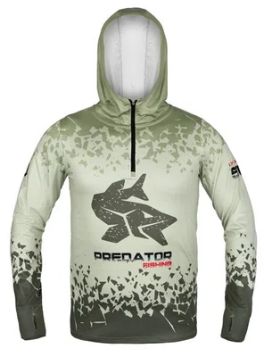 Delphin tričko s kapucí uv armor 50+ predator - s