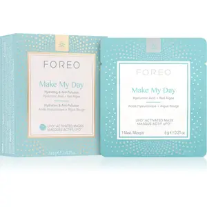 FOREO UFO™ Make My Day ochranná pleťová maska s hydratačním účinkem 7 x 6 g