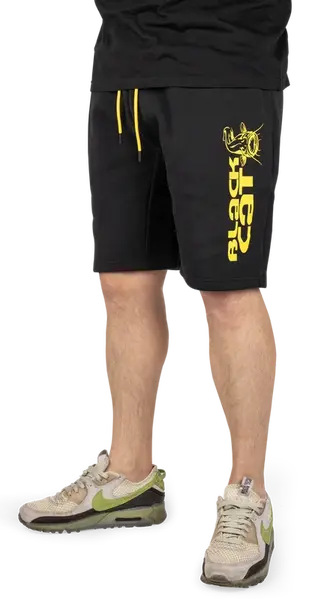 Black cat kraťasy black jogger shorts - s