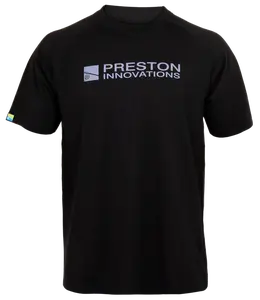 Preston innovations tričko lightweight black raglan t-shirt - xxl