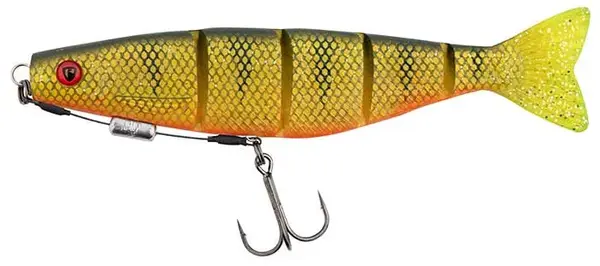 Fox rage gumová nástraha pro shad jointed loaded uv natural perch - 18 cm