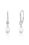 JwL Luxury Pearls Luxusní stříbrné náušnice s pravými perlami JL0717