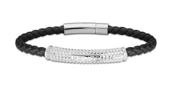 Police Nadčasový kožený náramek Hardware PEAGB2214901