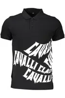 CAVALLI CLASS POLO SHORT SLEEVE MEN BLACK