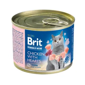 Brit Premium Cat by Nature konzerva Chicken & Hearts 200 g | P58059