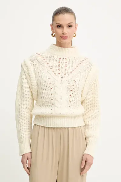 Svetr s příměsí vlny BOSS Orange C_Fasta