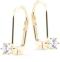 Cutie Jewellery Elegantní visací náušnice se zirkonem Z8012-50-10-X-1
