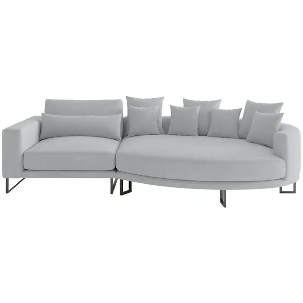 Livetastic POHOVKA BIG SOFA, textil, šedá