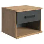 MID.YOU NOČNÍ STOLEK barvy grafitu, barvy dubu