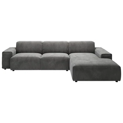 Livetastic ROHOVÁ SEDAČKA, textil, tmavě šedá