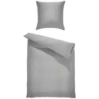 Schöner Wohnen POVLEČENÍ, satén, šedá, 135/200 cm