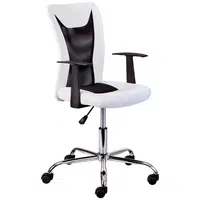 MID.YOU OTOČNÁ ŽIDLE PRO MLÁDEŽ, síť, černá, bílá