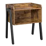 Boxxx ODKLÁDACÍ STOLEK, hnědá, černá