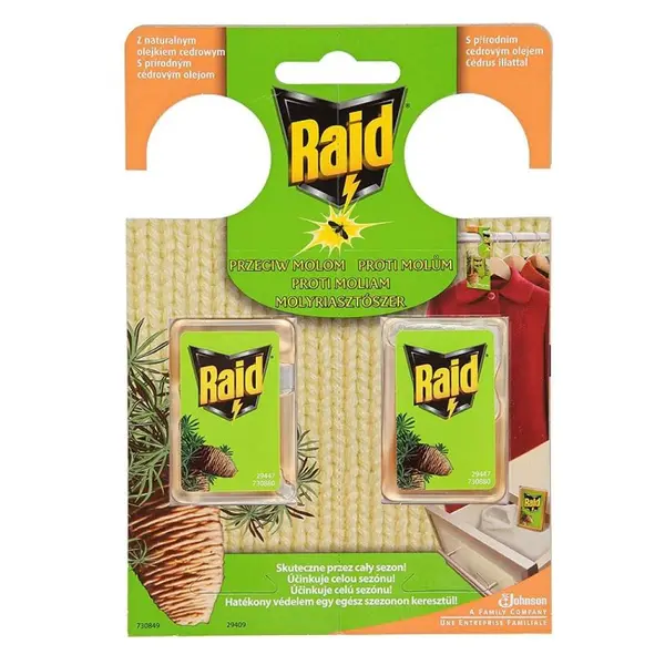Raid proti molům 2ks Ceder