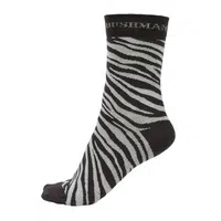 Bushman Pánské i dámské ponožky Zebra, hnědé 43-46