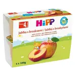 HIPP Ovoce 100% jablka s broskvemi BIO 4 x 100 g
