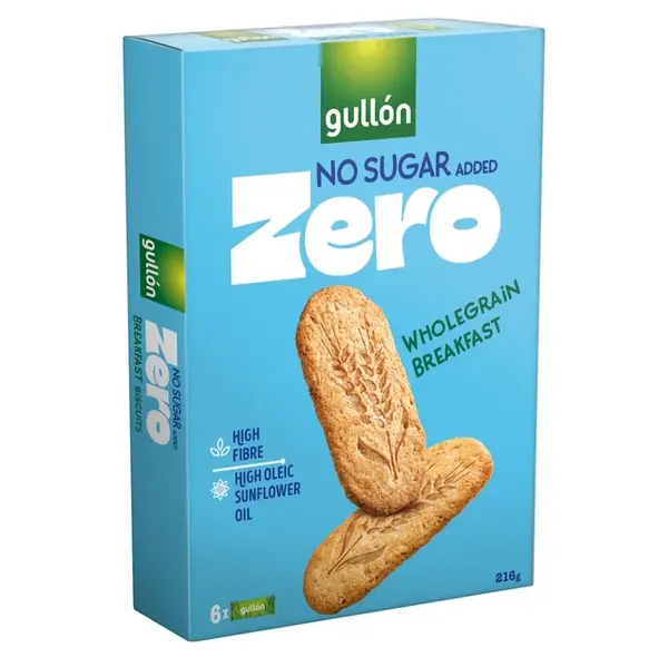 GULLÓN Breakfast biscuits sušenky s celozrnnými cereáliemi 216 g
