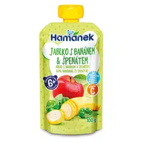 HAMÁNEK Jablko, banán a špenát 6m+ 100 g