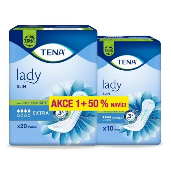 TENA Lady slim extra inkontinenční vložky +50% 30 kusů