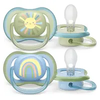 PHILIPS AVENT Šidítko ultra air 0-6m chlapec duha 2 kusy