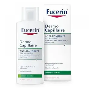 EUCERIN DermoCapillaire Gelový šampon proti mastným lupům 250 ml