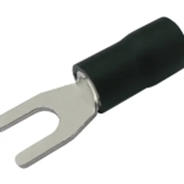 Vidlička 4.3mm, vodič 2.5-4.0mm černá