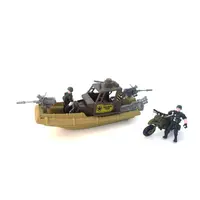 Vojenský hrací set loď s figurkami