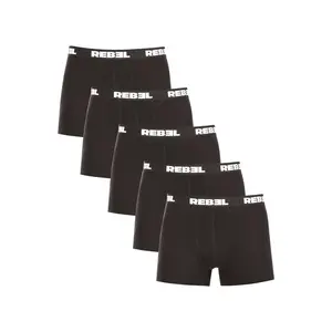 Nedeto 5PACK pánské boxerky Rebel černé (5NBR001) S