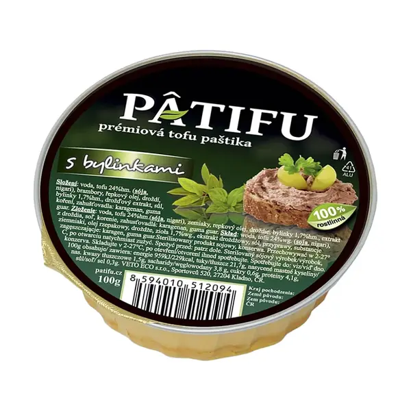 PATIFU Alternativa paštiky s bylinkami 100 g