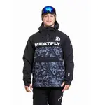 Meatfly pánská SNB & SKI bunda Zenith Graffity Gray Dark / Black | Černá | Velikost L